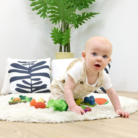 Natural Rubber Toddler Fruit \x26 Veg Chewables  hi\-res