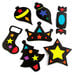 Stained Glass Christmas Shapes 30pk  hi\-res