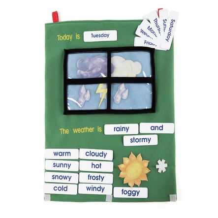 Soft Fabric Weather Wall Chart with Motifs  hi\-res