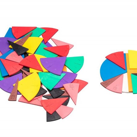 RE\-Plastic® Fraction Set Round in 10 Colours 71pcs  hi\-res