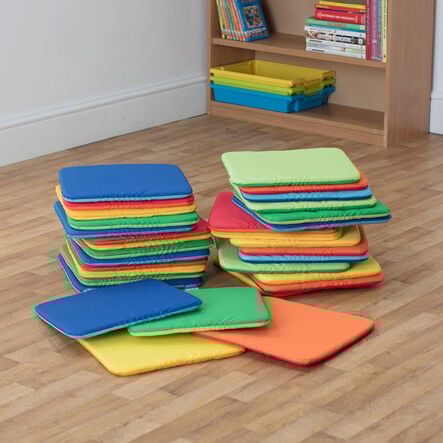 Multicoloured Square Cushions and Trolley 32pk  hi\-res
