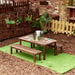Modern Living Outdoor Table with Benches Set  hi\-res