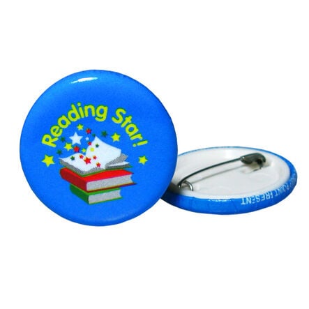 Reading Star Button Badges 40pk  hi\-res