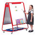Mobile Magnetic Whiteboard Easel w\/ Storage  hi\-res