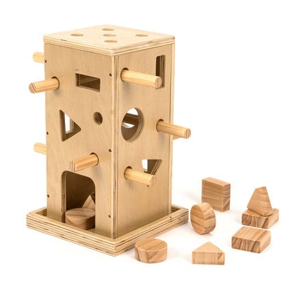 TTS Wooden Posting Activity Tower  hi\-res