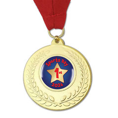 Sports Day Metal Medals Diameter 50mm 10pk  hi-res