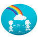 Social Distancing Round Floor Stickers  hi\-res