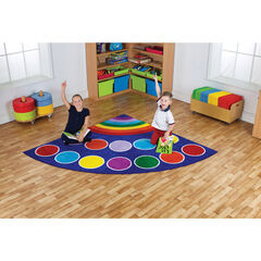 Rainbow Corner Placement Carpet 2m x 2m  hi-res