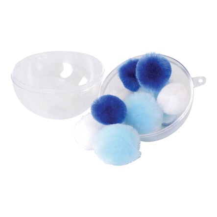 Clear Fillable Acrylic Christmas Baubles 65mm 12pk  hi\-res