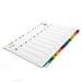 A4 Mylar 1\-10 Index File Dividers  hi\-res