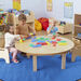 Children’s Circular Folding Natural Wooden Table  hi\-res