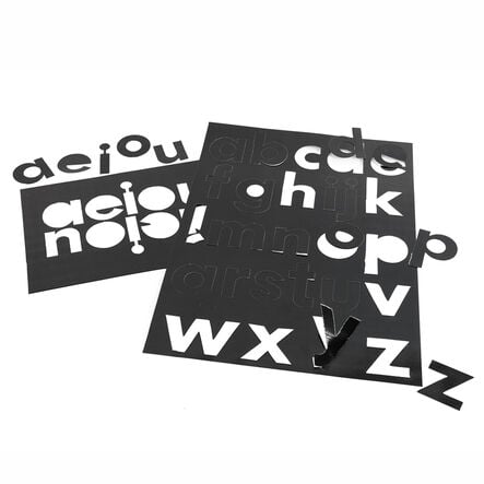 Black Gloss Card Display Letters 310pk  hi\-res