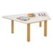 Essentials Table Trapezoidal White Top 300mm  hi\-res