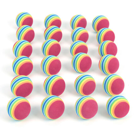 Rainbow Foam Balls 4.8cm 24pk  hi\-res