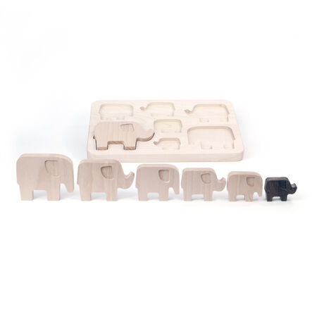 Elephant Wooden Sorting Puzzle  hi\-res