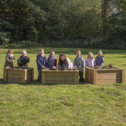 Outdoor Wooden Planter  hi\-res