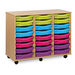 Mobile Tray Storage Unit With 24 Shallow Trays  hi\-res