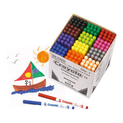 Crayola Supertips Colouring Pens Assorted 144pk  Crayola Supertips Colouring Pens Assorted 144pk  hi-res