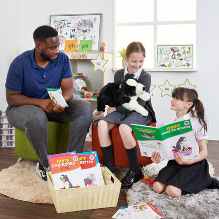 TTS Griff The Wellbeing Dog Puppet and Book Collection  hi\-res