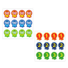 Sports Day Rosette Stickers 120pk  Sports Day Rosette Stickers 120pk  hi-res