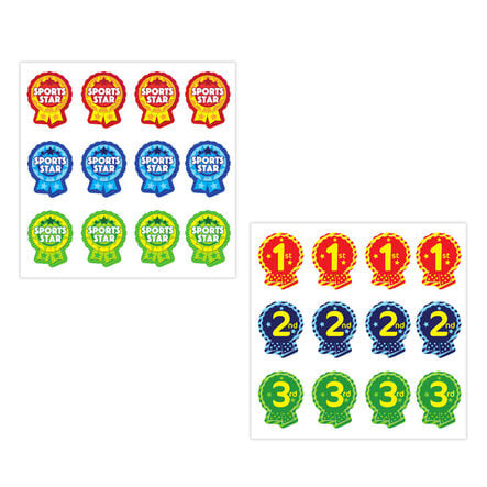 Sports Day Rosette Stickers  hi\-res