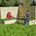 Outdoor Wooden Storage Bench  hi\-res