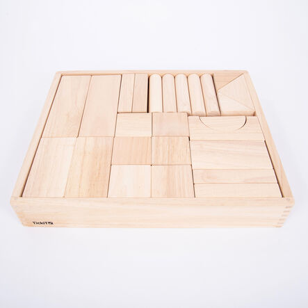 Jumbo Wooden Construction Blocks with Tray 54pk  hi\-res
