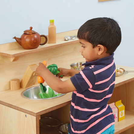 TTS Toddler Wooden Role Play Kitchen Unit H79cm  hi\-res
