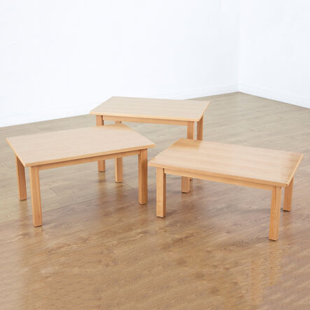 Beech Veneer Rectangular Classroom Tables  hi\-res
