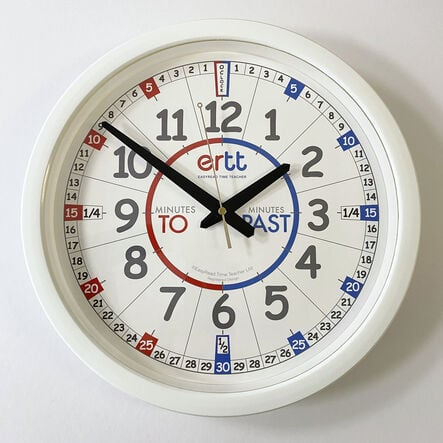 Minutes Past and To Classroom Clock Diam 35cm  hi\-res