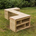 Outdoor Wooden Movable Multi Tables Unit  hi\-res