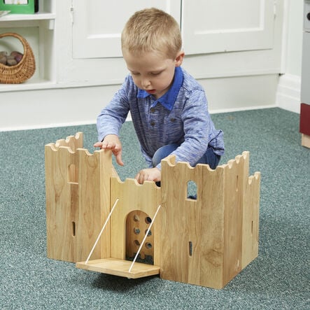 Small World Natural Wooden Castle  hi\-res