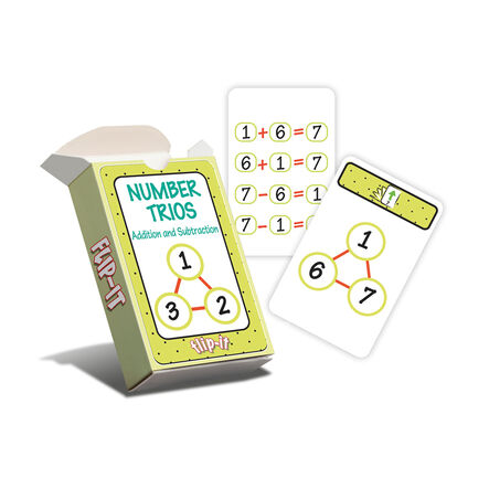 Flip\-It Column Addition \x26 Subtraction Number Trios  hi\-res