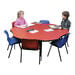 Tuf\-Top™ Height Adjustable Flower Shaped Table  hi\-res