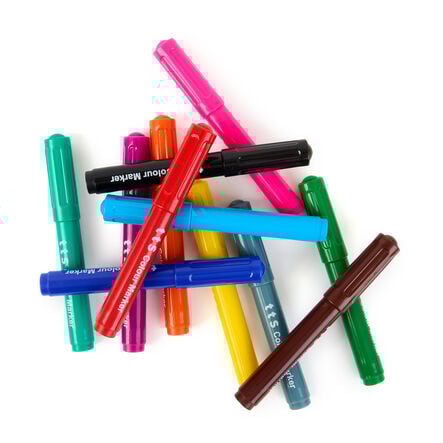 TTS Colour Marker Pens Assorted 144pk  hi\-res