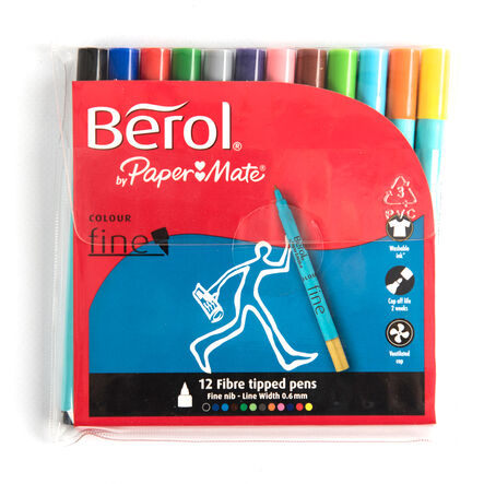 Berol® Colour Fine Pens Assorted 12pk  hi\-res