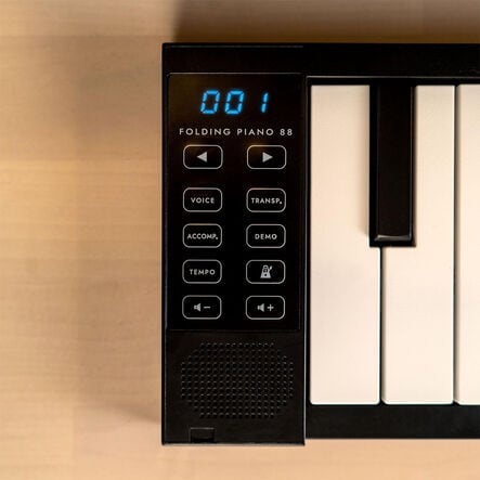 88 Key Folding Piano \- Black  hi\-res