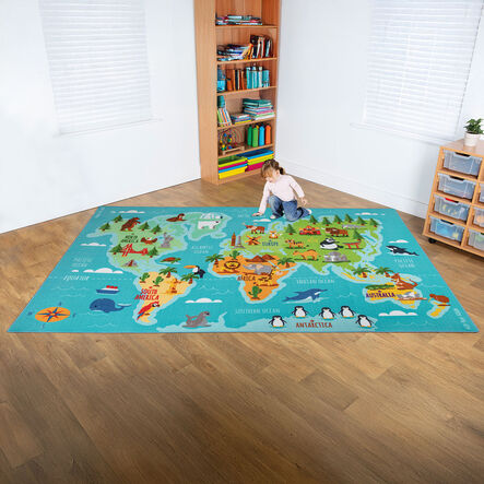 Animals and Places of the World Mat L3 x W2m  hi\-res