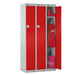 M\'sec Lockers 3 Nest 3 Doors Red H1800xW300xD450mm Red hi\-res