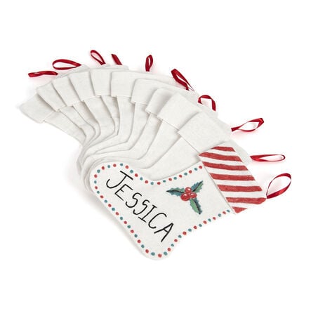 Canvas Stocking Decorations 12pk  hi\-res
