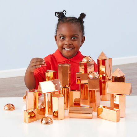 TTS Rose Gold Metallic Mini Blocks 32pk  hi\-res