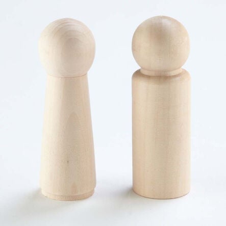 Small World Natural Wooden Peg People 20pk  hi\-res