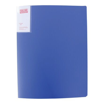 Budget A4 Display Book 40 Pockets Blue  hi\-res