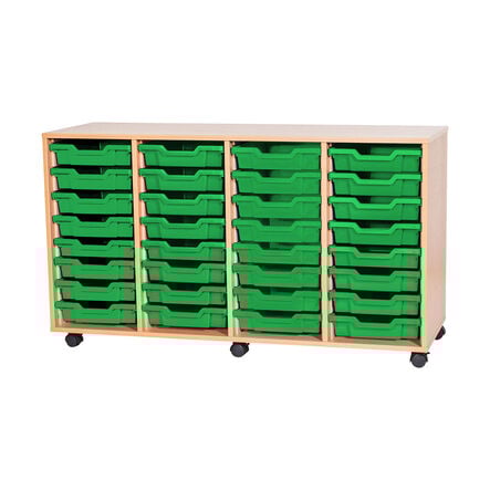 Mobile Quad Tray Storage Unit 32 Trays  hi\-res