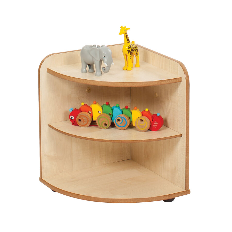 Solway Early Years 2 Shelf Corner Storage Unit Storage TTS