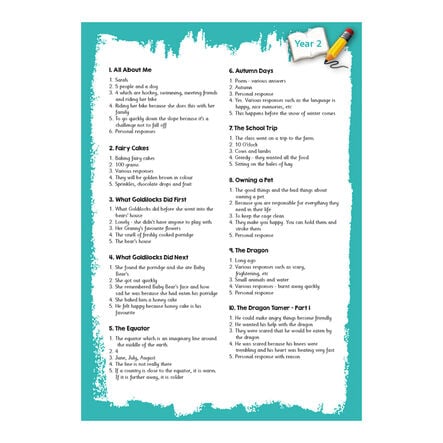 Reading Comprehension Topic Cards Year 2  hi\-res