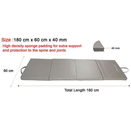 Four\-Fold Gym Exercise Mat 6x2ft  hi\-res