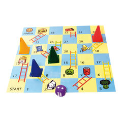 1.5m Large Snakes and Ladders Healthy Eating Game  1.5m Large Snakes and Ladders Healthy Eating Game  hi-res