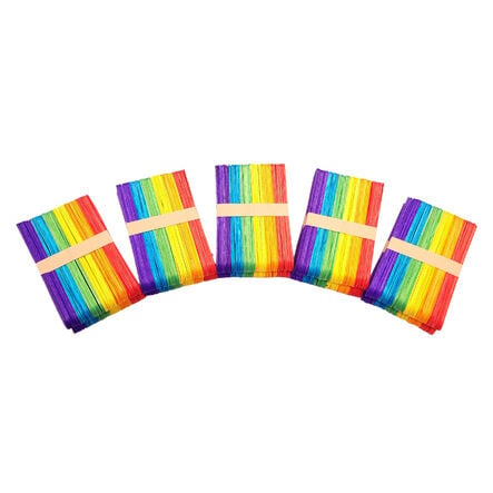 Jumbo Coloured Craft Sticks 500pk  hi\-res