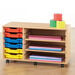 Mobile Shelving and Six Shallow Tray Unit  hi\-res